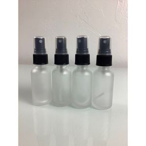 Frosted glass atomizer bottles 35 ml qty 4 NEW